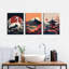 3 Piece Wrapped Canvas Wall Art