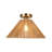 Twine 1-Light Semi-Flush Mount - Brushed Gold