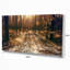 Road in Dark Wooded Forest - Reproduction de photo sur toile tendue-19240735