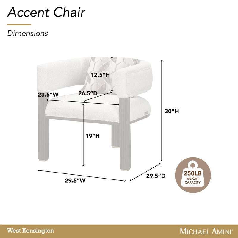West Kensington Accent Chair, Espresso Wood