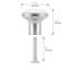 1 5/16" Diameter Mushroom Knob-15097044