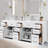 Spindell 84 Inch White Bathroom Vanity Base Only