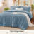 Bedsure Tufted Boho Queen Comforter Set – 3-Piece Grayish Blue Shabby Bedding，Farmhouse Jacquard Bed Set with Embroidery, All-Season Softness for Cozy Bedrooms & Boho-Chic Gifts-110437407-105490881