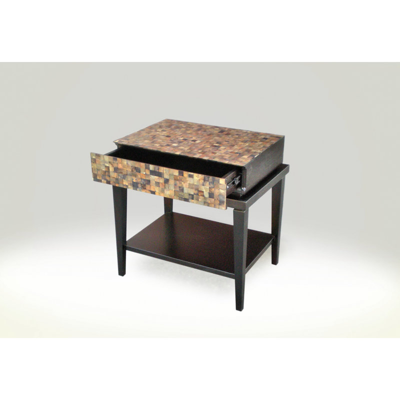 Fiji 20'' W Wood Nightstand, Espresso