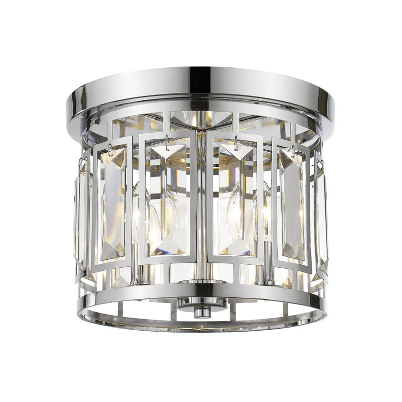 Plafonnier encastré 3 lumières 12,5 po Stradley, Chrome