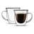 JoyJolt Serene Double Wall Coffee Mugs, 7.4oz.