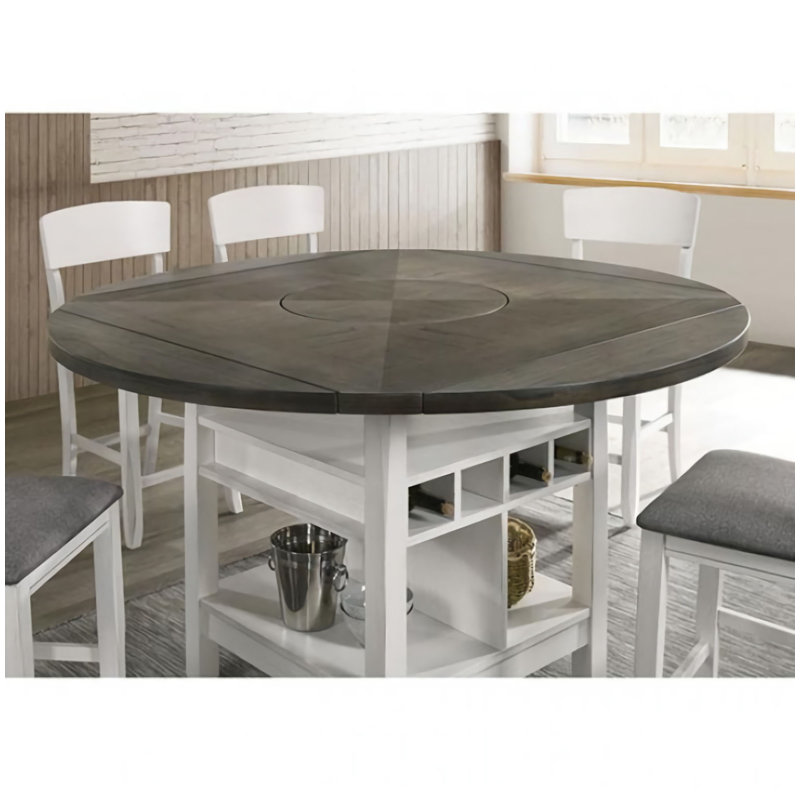 Arthurene Extendable Round Dining Table, White