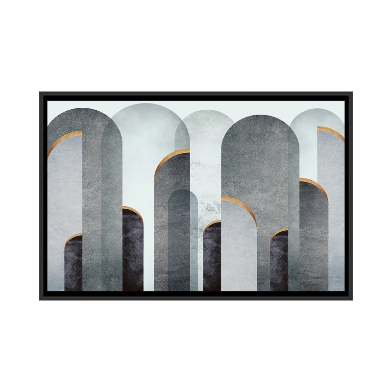 «A Cloudy Day», reproduction d'art sur toile encadrée, 40 po x 60 po, Toile avec cadre, Noir