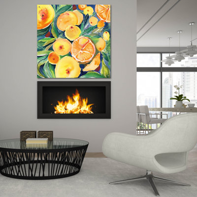 Art mural en verre «Summery Citrus» par Kristy riz