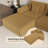 Canapé-lit modulaire en velours côtelé 6 pièces Kaneki-1273699220