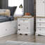 Solid Wood 3 Piece White Bedroom Set