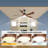 Ferrete 52" Indoor Ceiling Fan With Led Light And Remote, Modern 5-Blade Design Ceiling Fans for Living Room-1497915782