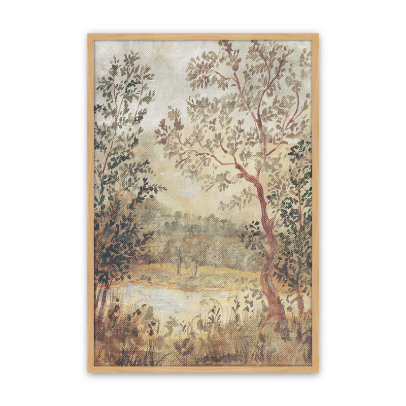«Smoketree Tapisserie I» par Victoria Barnes, reproduction d'art sur toile, H 24 po x l 18 po, Tanné