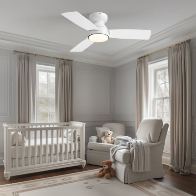 32'' 3 - Blade LED Standard Ceiling Fan with Light Kit & Remote