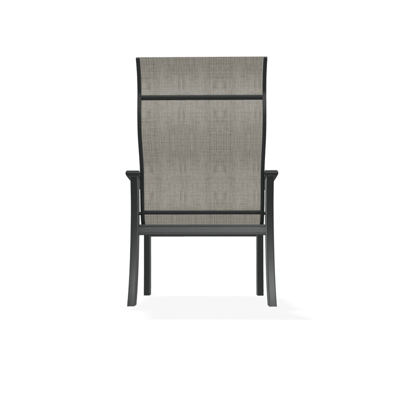 St. Catherine Polymer Outdoor Lounge Chair, Graphite, Destiny Steel