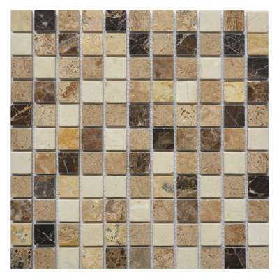 Soul 1" x 1" Marble Grid Mosaic Wall & Floor Tile