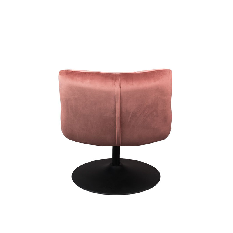 Bar Swivel Lounge Chair, Golden Brown Velvet