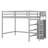 Loft Bed With Built-In Storage Wardrobe And Staircase-199643108