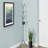 Coat Rack, Hall Tree, Free Standing, 8 Hooks, Entryway, 70"h, Bedroom, Grey Metal, Contemporary, Modern