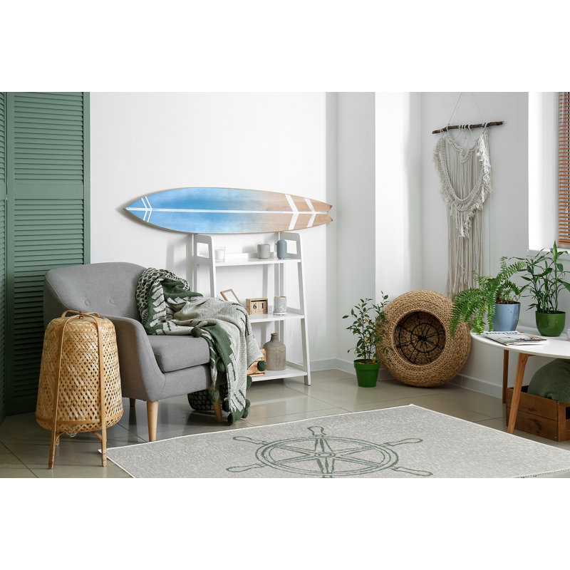 Tapis sauge à tissage plat Luyen, Rectangle 4 pi x 6 pi