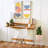Modern Abstract Canvas in Blonde Finish Frame