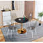 Table basse avec base en métal