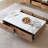 Solid wood granite slab simple coffee table