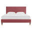  Grand lit plateforme Performance en velours blanc-38867217