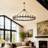 53" 30-Light  Black Wagon Wheel Chandelier(no bulbs)  -724595541