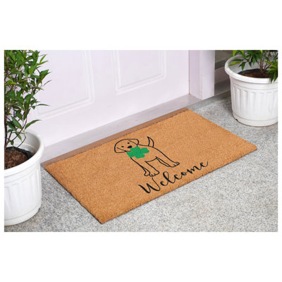 Lucky Dog Welcome Doormat 17"x29"