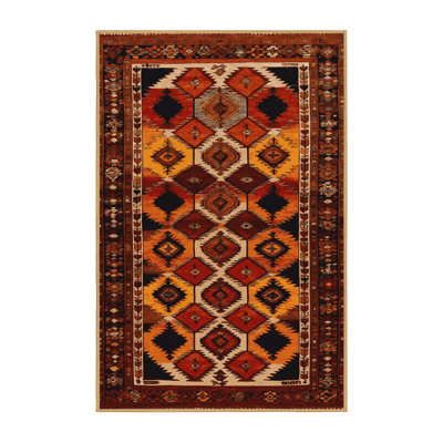 Machine Washable Turkish Brown Area Rug