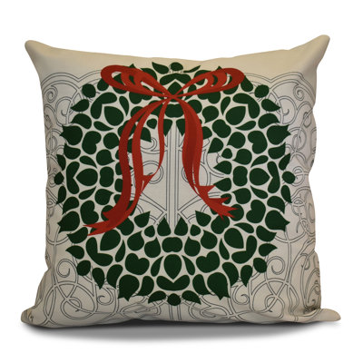 Holiday Wishes Square Pillow Cover & Insert