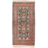 Hand Knotted Wool Area Rug in Multi