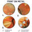 Joscelyn - reproduction d'art traditionnelle orange en métal-741008953