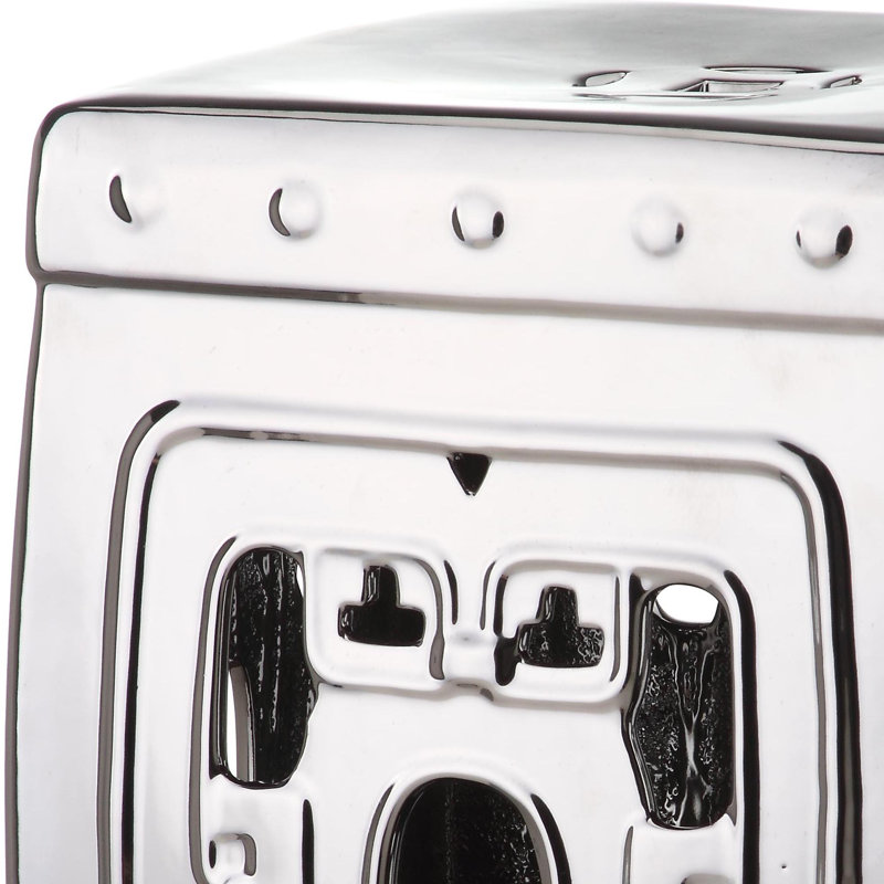 Tabouret de jardin Casey-Lea, Argent