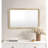 Modern Natural Rattan Rectangle Wall Mirror