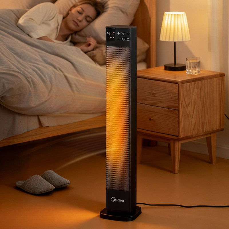 Living And Home 2000W 6824 BTU Electric Tower Space Heater with Adjustable Thermostat and with Digital Display