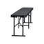 Banc portatif pliable 6 pi avec finition grain de bois - Pique-nique et siège de camping extérieur robustes