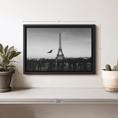 «Overcast Eiffel Tower Wall Art»