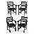 6-Person Hdpe Outdoor Dining Set-1938010583