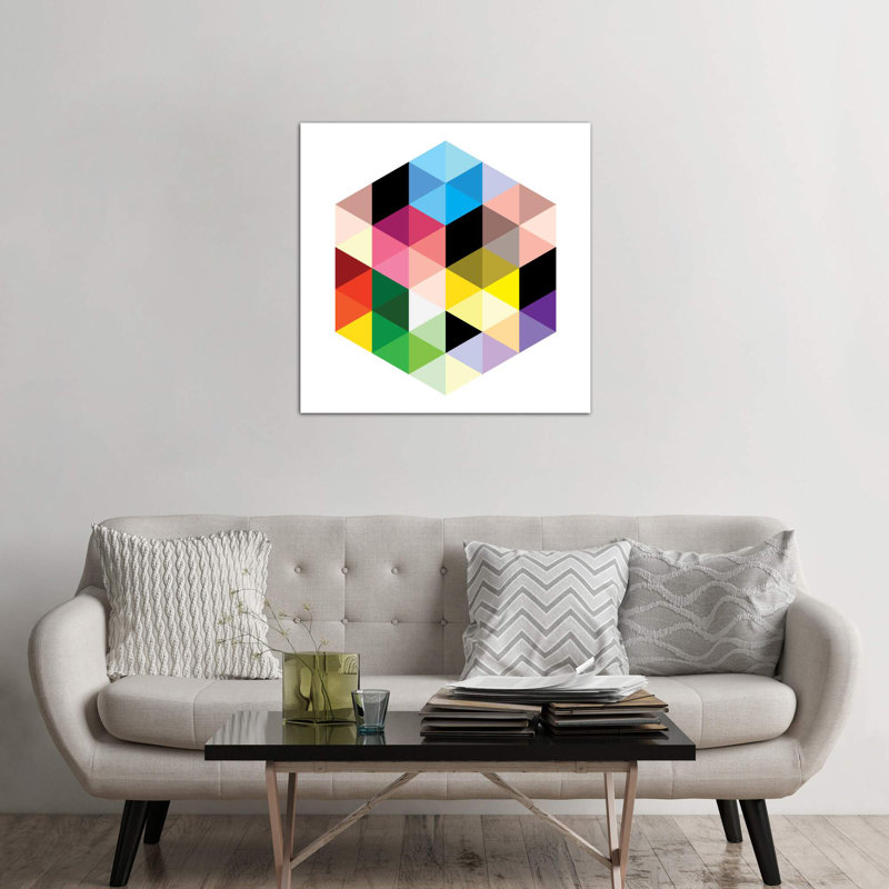 Modern Art- Cuboids Lll - Wrapped Canvas Print, 45.72 cm H x 45.72 cm W x 1.91 cm D