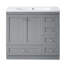 Meuble-lavabo simple avec plateau 35,8 po Sherian