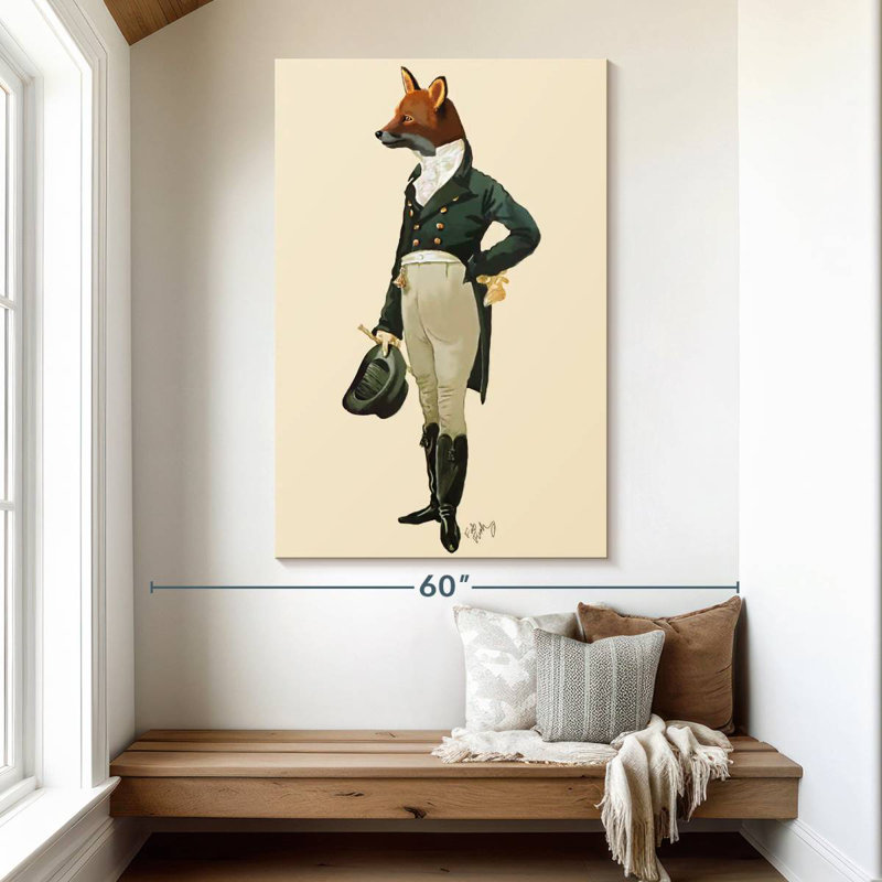 Ketti Dandy Fox, 51" H x 34" W