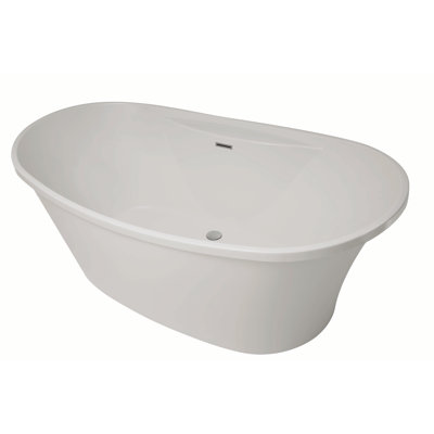 Breanne 66'' L Freestanding Soaking Bathtub