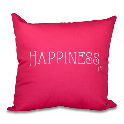 Housse de coussin carrée Happiness