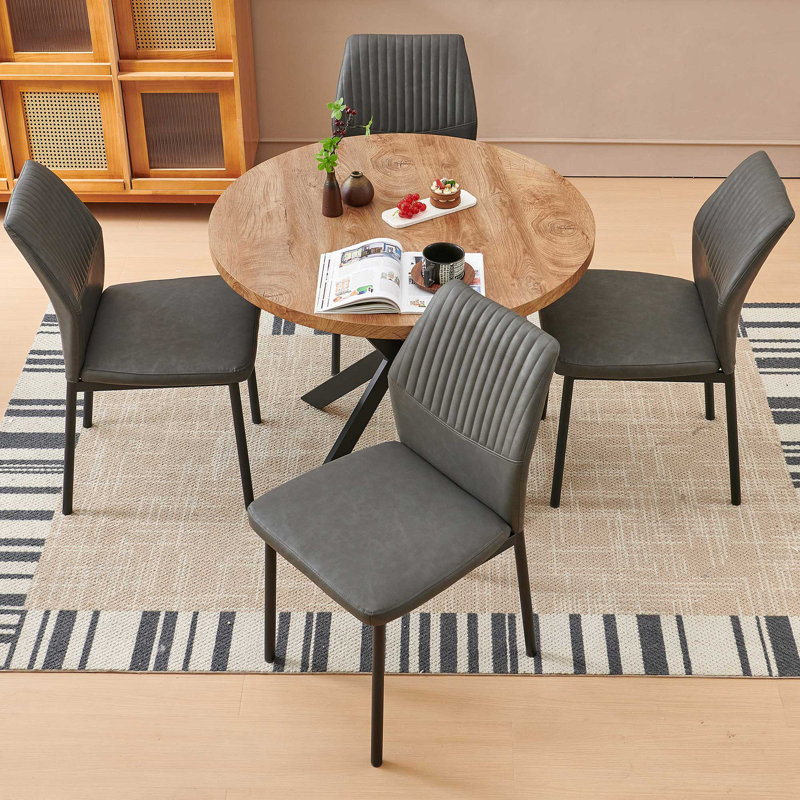 5-Piece Dining Set, Gray