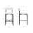 Boucle Upholstered Bar Stool with Metal Legs-683526334-719635357-719110048