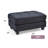 Sleek Contemporary Black Ottoman-543829427