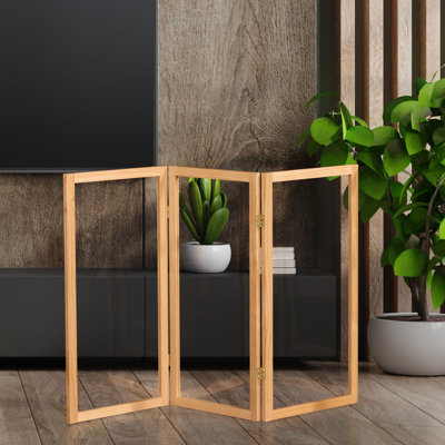 Alayzhia 36" H Solid Wood Folding Room Divider by Wade Logan