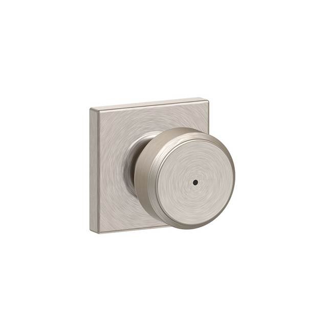 Bowery Privacy Knob with Collins Trim